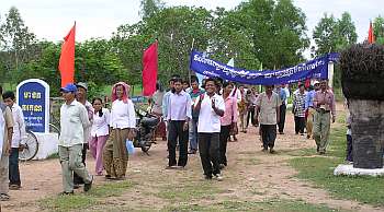 A procession to the Deaf Day celebration